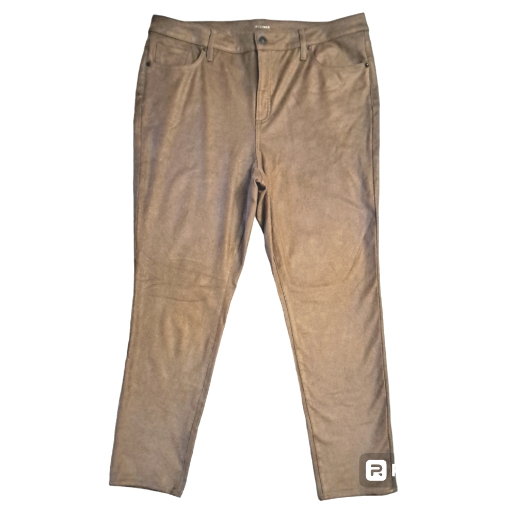 Chico's faux suede pants 16